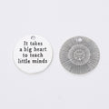 Zinc Alloy Round Tag Charm Pendant No.457378 for DIY Necklace Bracelet Jewelry Making view 4