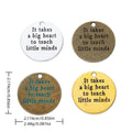 Zinc Alloy Round Tag Charm Pendant No.457378 for DIY Necklace Bracelet Jewelry Making view 1
