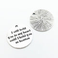 Zinc Alloy Round Tag Charm Pendant No.777981 for DIY Necklace Bracelet Jewelry Making view 4