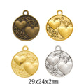 Zinc Alloy Round Tag Charm Pendant No.321220 for DIY Necklace Bracelet Jewelry Making view 1