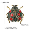 Alloy Rhinestone Large Ladybug Brooch Pin For Apparel Decoration view 6