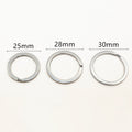 25/28/30mm Stainless Steel Key Rings Split Ring Clasps For DIY Keychain Pendant Jewelry Accessories view 3