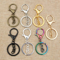 30mm Key Ring With 7cm Chain Lobster Clasp For DIY Keychain Hanger Jewelry Accessories view 2