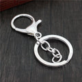 30mm Key Ring With 7cm Chain Lobster Clasp For DIY Keychain Hanger Jewelry Accessories view 3