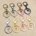7cm DIY Keychain Ring Chain With Lobster Clasp, 30mm Split Ring And Figure 8 Connector view 1