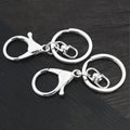 7cm DIY Keychain Ring Chain With Lobster Clasp, 30mm Split Ring And Figure 8 Connector view 4