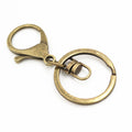 7cm DIY Keychain Ring Chain With Lobster Clasp, 30mm Split Ring And Figure 8 Connector view 2