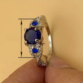 European American Minimalist Geometric Color Matching Ring, Premium Design Fashion Finger Ring view 4