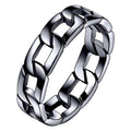 European American Metal Style Men's Minimalist Ring, Trendy Cross Border Finger Ring view 2