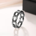 European American Metal Style Men's Minimalist Ring, Trendy Cross Border Finger Ring view 9