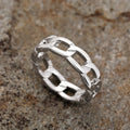 European American Metal Style Men's Minimalist Ring, Trendy Cross Border Finger Ring view 1
