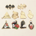 Gold Zinc Alloy Charm Pendant No.559081 for DIY Necklace Bracelet Jewelry Making view 2
