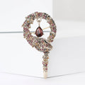 Alloy Rhinestone Snake Brooch Pin For Creative Apparel Decoration view 2