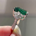 Fashion Luxury Vintage Geometric Noble Statement Ring, Versatile Elegant Jewelry Finger Ring view 3