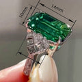 Fashion Luxury Vintage Geometric Noble Statement Ring, Versatile Elegant Jewelry Finger Ring view 4