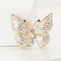 Alloy Enamel Shell Butterfly Brooch Pin For Women's Apparel view 2
