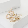 Alloy Enamel Shell Butterfly Brooch Pin For Women's Apparel view 3