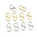 50pcs Stainless Steel S Hook Clasps For DIY Bracelet Necklace Connector Jewelry Findings 15g view 1