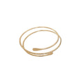 Minimalist Multi Layer Alloy Open Bangle With Sleek Line Design High End Style Jewelry view 5