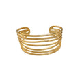Minimalist Alloy Open Line Bangle Light Luxury Statement Ring Design Fashion Bracelet view 5