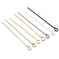 200pcs 16-50mm Iron Eye Pins, 9 Shape Jewelry Findings For DIY Earrings Pendants view 1