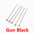 200pcs 16-50mm Iron Eye Pins, 9 Shape Jewelry Findings For DIY Earrings Pendants view 3