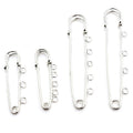 Large Brooch Safety Pins With Welded Small Round Loop Hole Multicolor Spring Clasp Pin Findings view 3