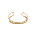 Light Luxury Alloy Cross Wave Water Ripple Bangle Minimalist Premium Fashion Jewelry view 5