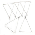 Stainless Steel Geometric Drop Triangle Square Earring Charms DIY Jewelry Findings Earrings view 4