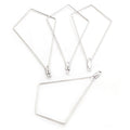 Stainless Steel Geometric Drop Triangle Square Earring Charms DIY Jewelry Findings Earrings view 2