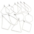 Stainless Steel Geometric Drop Triangle Square Earring Charms DIY Jewelry Findings Earrings view 5