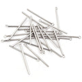 20pcs Stainless Steel Connector Bars Round Square Rods For DIY Handmade Earrings Jewelry Making view 3