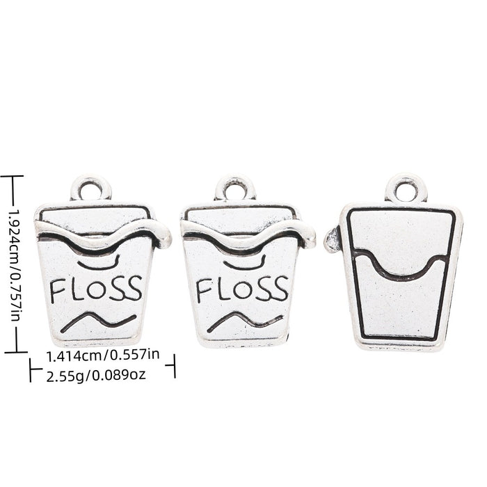 Antique Silver Zinc Alloy Cup Charm Pendant for DIY Necklace Bracelet Jewelry Making