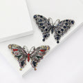 Vintage Alloy Rhinestone Hollow Butterfly Brooch Pin For Women's Apparel view 1