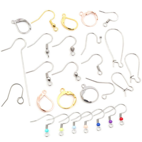 Stainless Steel Earring Hooks And Ear Clasps For DIY Earring Making Accessories Earrings