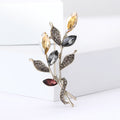Vintage Alloy Rhinestone Branch Bouquet Brooch For Women's Clothing Accessories view 1