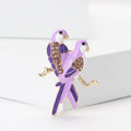 Alloy Enamel Parrot Brooch Pin For Cute Women's Clothing Decoration view 2