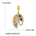 Alloy Rhinestone Paint Palette Brooch For Suits And Cardigans view 4