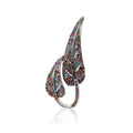 Metal Alloy Rhinestone Leaf Brooch For Suits And Coats view 5