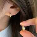 Korean Japanese Style Knot Hoop Ear Cuffs, Delicate Fashion Commuter Earrings For Women view 3
