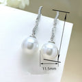 Light Luxury Faux Mother Of Pearl Pearl Stud Earrings Elegant Long Bridal Earrings For Women view 4