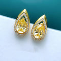 2024 New Pear Shaped Teardrop Stud Earrings For Women European American Trendy Fashion Jewelry view 2