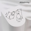 Minimalist Irregular Metal Wave Curve Long Earrings Fashion Statement Jewelry For Women view 4