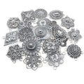 Antique Silver Ethnic Style Multi Hole Connector DIY Necklace Bracelet Pendant Findings view 5