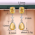 Medium Long Water Drop Earrings, Geometric Fashion Personality Women's Dangle Ear Jewelry view 4