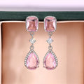 Medium Long Water Drop Earrings, Geometric Fashion Personality Women's Dangle Ear Jewelry view 1