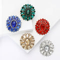 Alloy Rhinestone Glass Mini Brooch For Vintage Women Apparel view 1