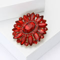 Alloy Rhinestone Glass Mini Brooch For Vintage Women Apparel view 3