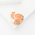Alloy Enamel Fox Brooch For Women Coat And Suit Lapels view 2