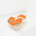 Alloy Enamel Fox Brooch For Women Coat And Suit Lapels view 3